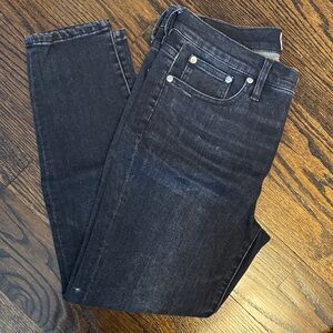 J Crew 9” High Rise Toothpick Jeans